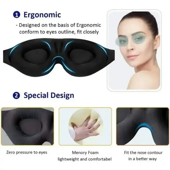 Masque de sommeil 3D pour les yeux