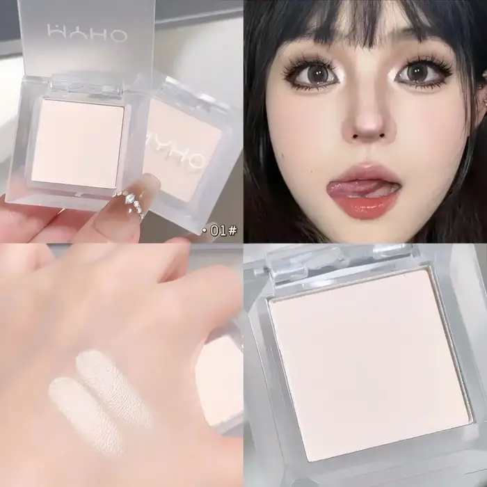Palette de fards à paupières monochromes, blanc, noir, surligneur, imperméable, contour du visage, é