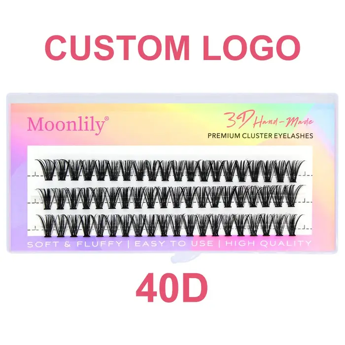 A1 LOGO personnalisé 20D/30D/40D/50D/60D/80D/100D/200D cils en soie de haute qualité personnalisés marque personnelle