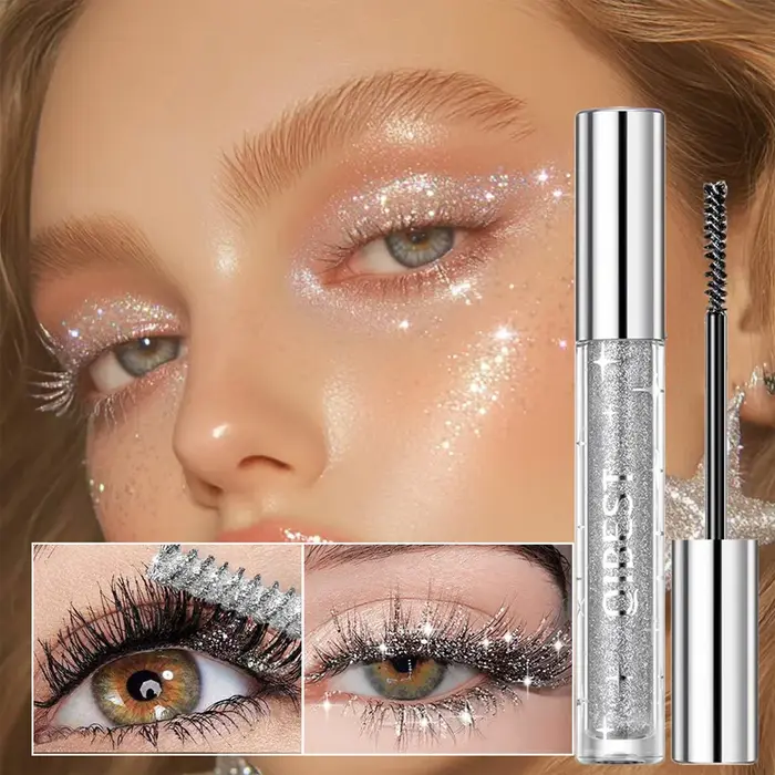 Mascara scintillant or diamant Halloween