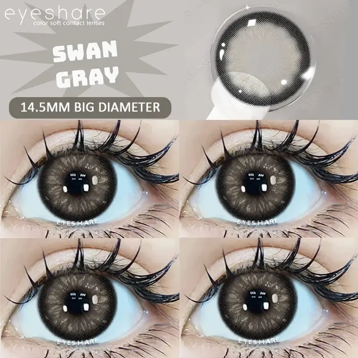 Lentilles noires de grand diamètre