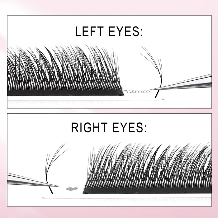 CoMango 5D fox YY shape eye lashes extension C/D curl professional black fox eye style lash high qua