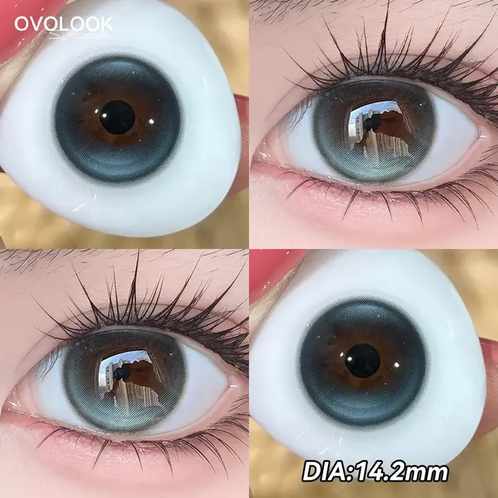 1Pair lentilles de contact à motifs uniques pour les yeux Cosplay