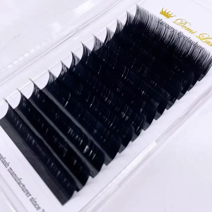 LB LC-Faux-Cils Individuels Courbés en Faux Vison, Doux et Facile à Utiliser, Volume Russe Classique
