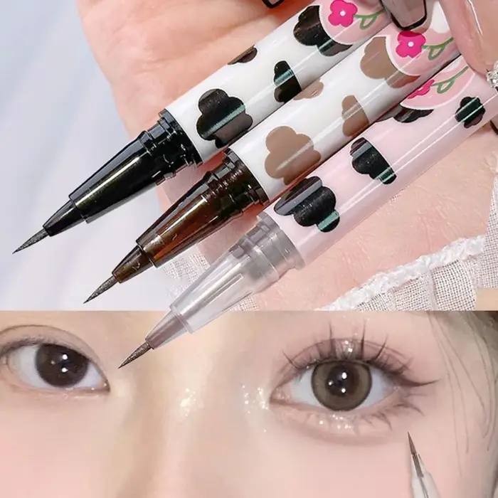 Stylo Eyeliner liquide marron couché