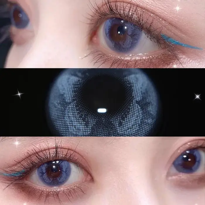 KSSEYE 2 pièces lentilles de Contact colorées pour les yeux beauté naturelle élèves bruns