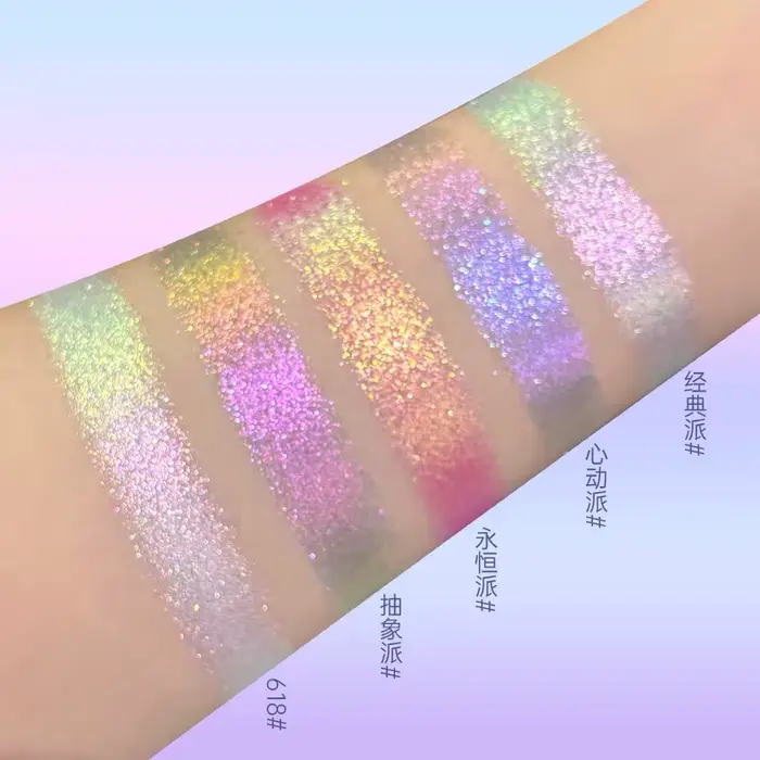 Sheeneffect Chameleon fard à paupières couleur unique maquillage pour les yeux super scintillant lon