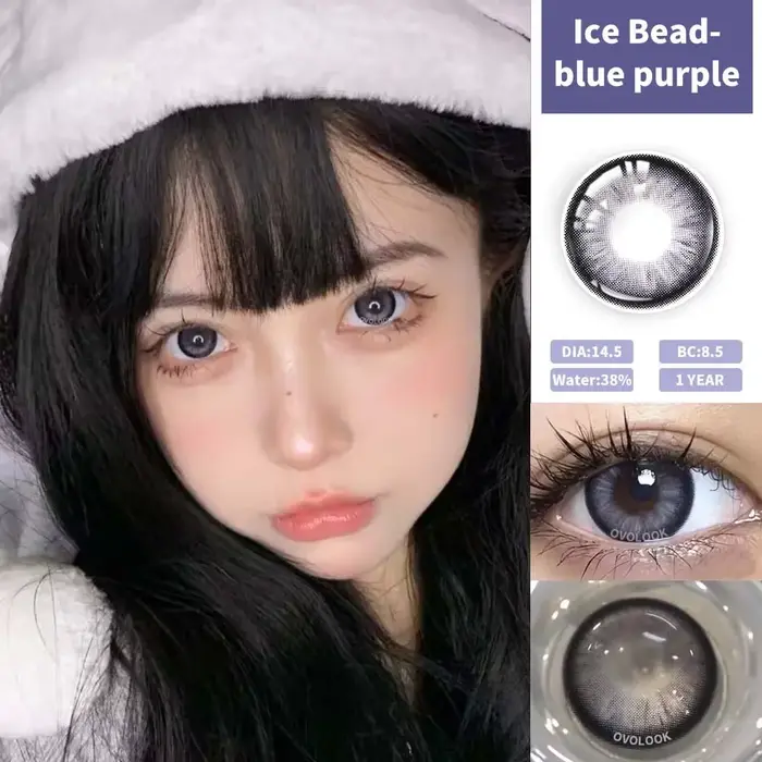 1 paire de lentilles de Contact Super naturelles pour les yeux