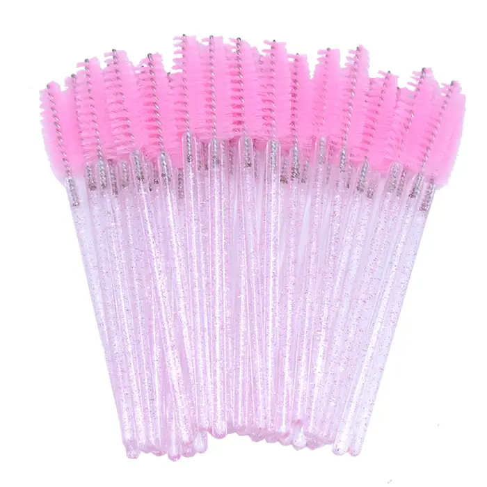 Baguettes de mascara pour cils à micro paillettes