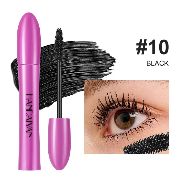 Mascara cils rose marron maquillage de scène coloré