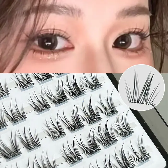 Faux cils et cils inférieurs sans colle