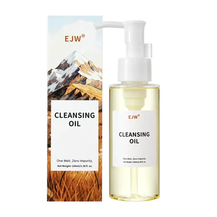 Huile nettoyante pour le visage, démaquillant doux, émulsionne et dissout rapidement le maquillage, nettoie en profondeur les pores et élimine les points noirs.