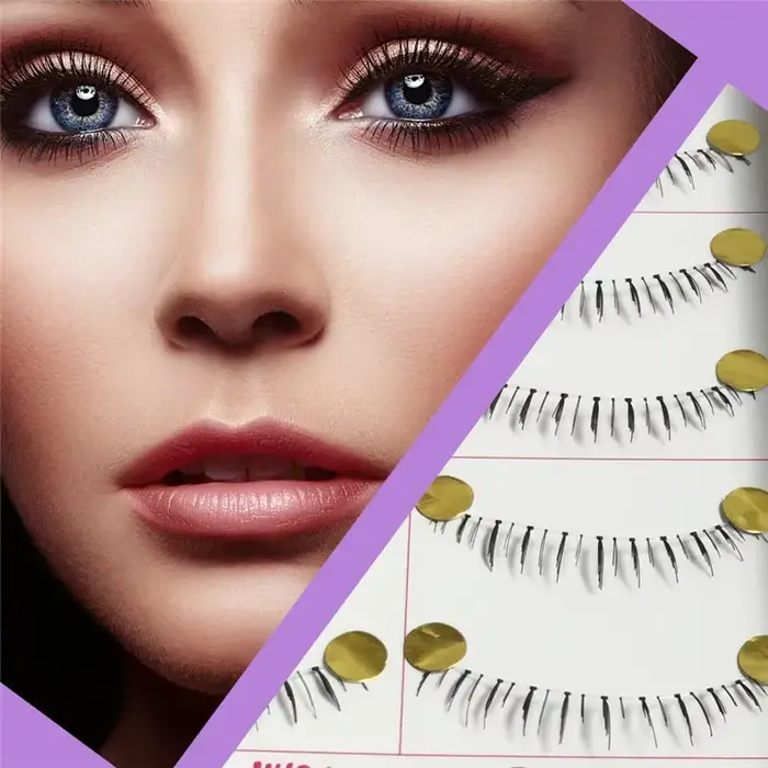 Lot de 10 paires de cils inférieurs