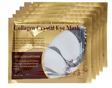 Masque pour les yeux en cristal de collagène doré