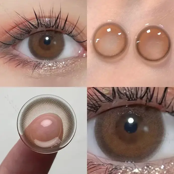 OVOLOOK-2pcs/paire lentilles de Contact avec dioptrie pour Correction des yeux lentille de Prescript