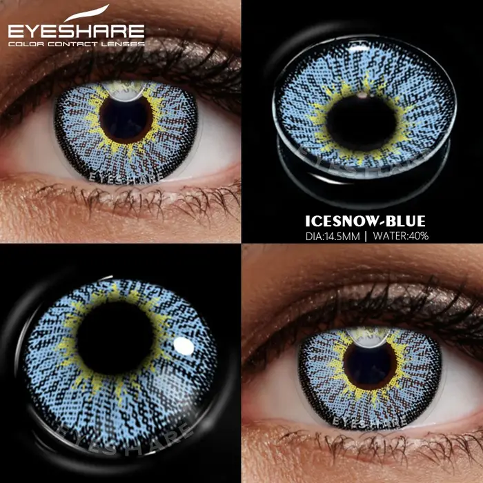 EYESHARE lentilles de Contact colorées pour les yeux lentilles de couleur Cosplay lentilles bleues H