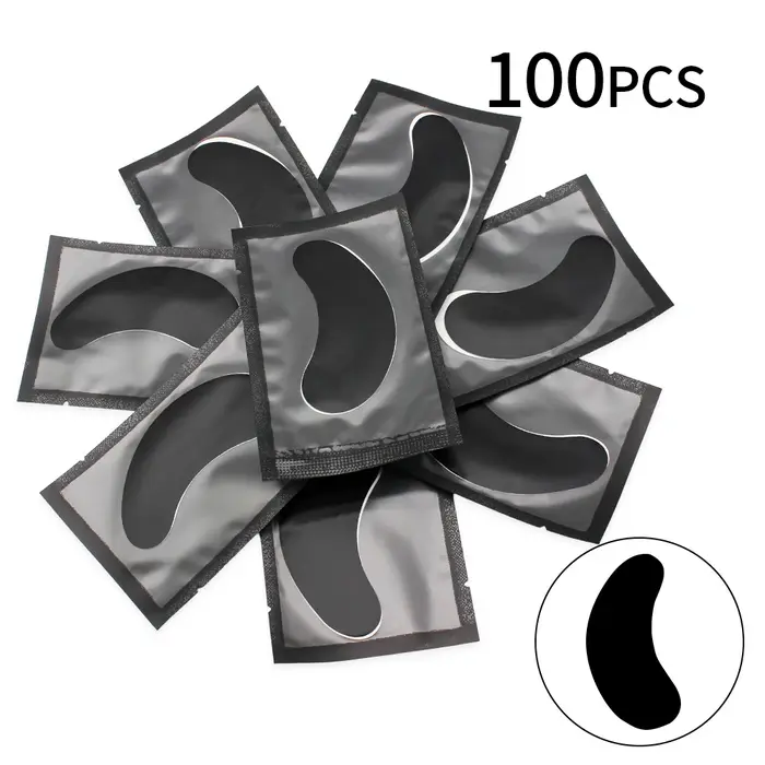 Patchs noirs de rembourrage pour Extension de cils