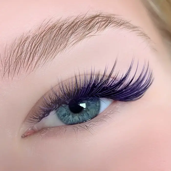 GLAMLASH – faux cils colorés gris Morandi, Extension de cils naturels individuels