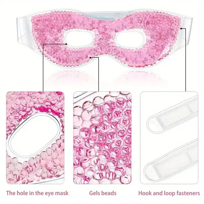 Masque pour les yeux en Gel rafraîchissant avec trous pour les yeux