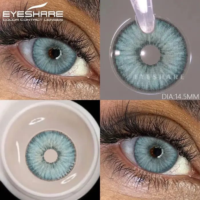 EYESHARE 1 paire de lentilles de contact annuelles naturelles pour embellir les yeux