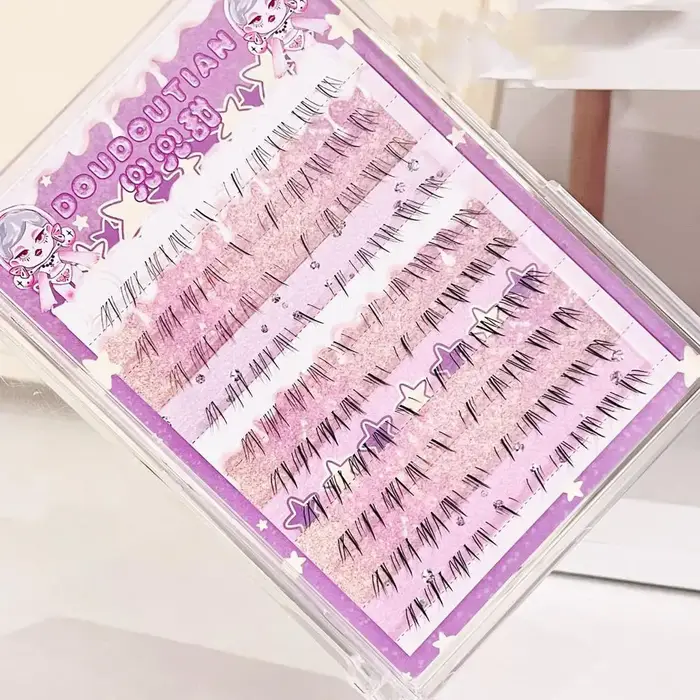 10 rangées de cils inférieurs fée faux