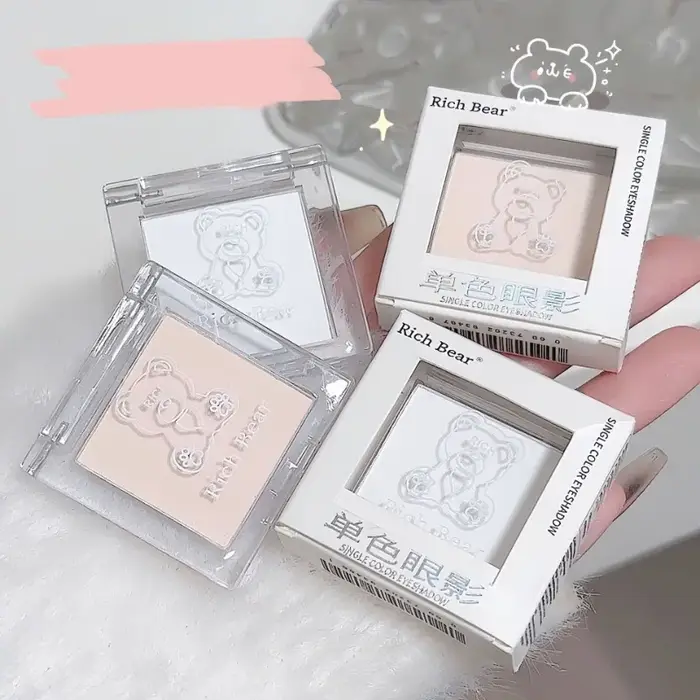 Palette de maquillage de fard à paupières couleur Jade blanc
