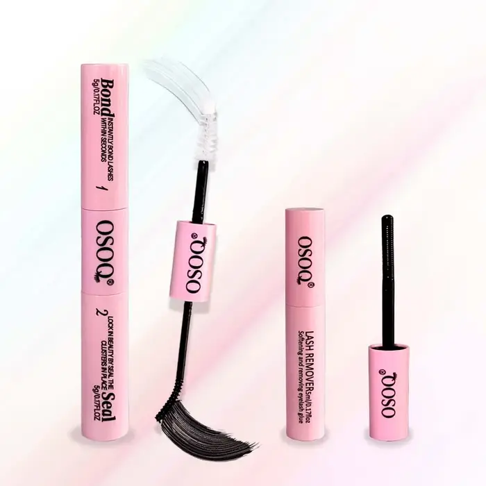 Colle et dissolvant 2-en-1 pour cils