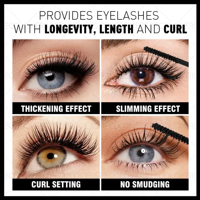 1PC Mascara pour cils en fibres 5D imperméable | Formule longue durée et résistante à la transpiration