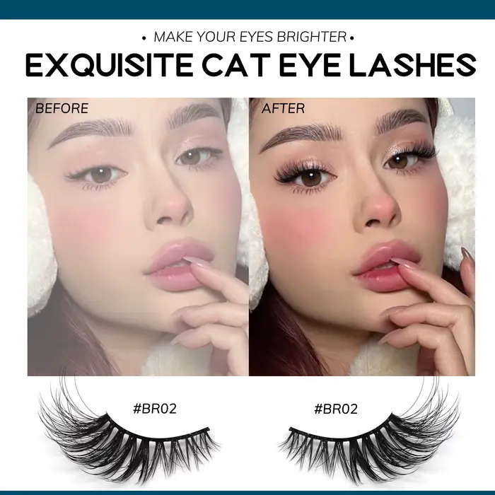 VELTRINAY Demi-cils Faux cils yeux de biches