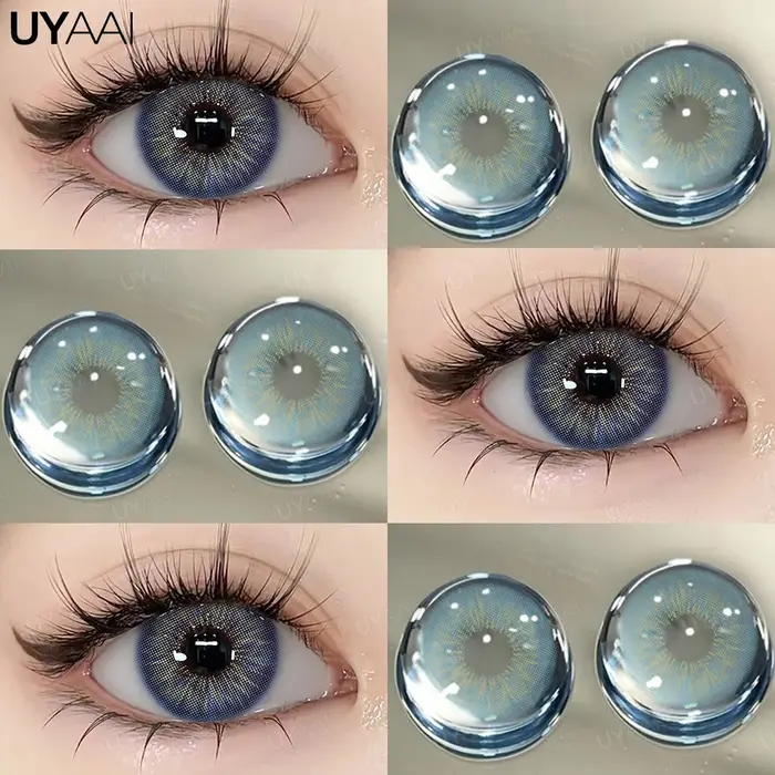 UYAAI 1 paire de lentilles naturelles couleur marron