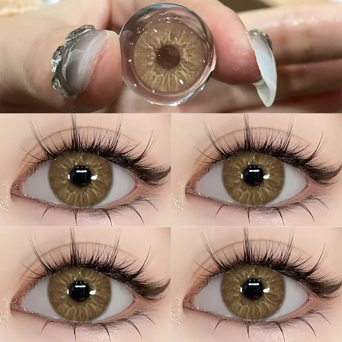 Bio-essense 2 pièces lentilles de Contact bleues pour les yeux
