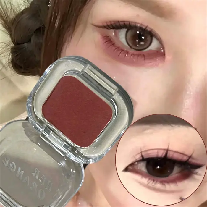 Palette de fards à paupières rouge-brun multifonctionnelle