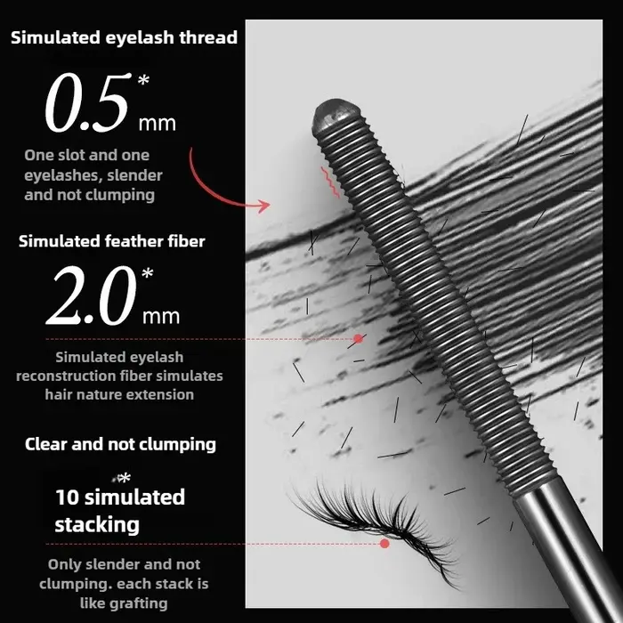 Mascara à cils en fer métallique