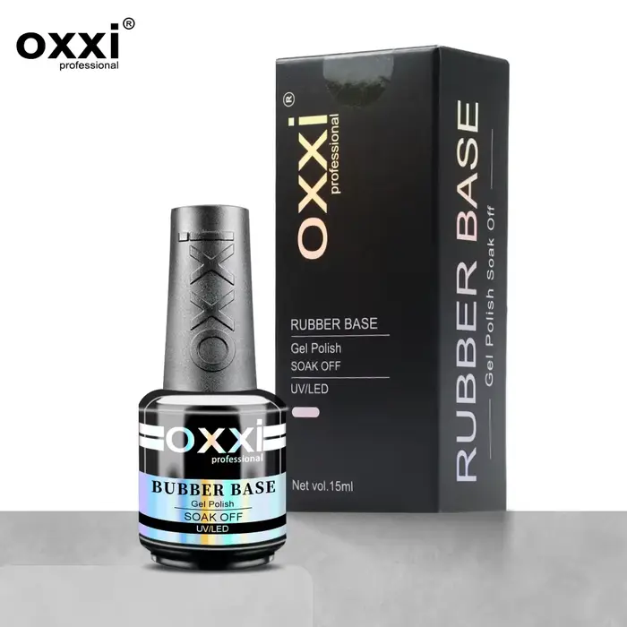 OXXI – Gel de Base en caoutchouc professionnel, 15ml, Tpo Hema, couche de Base pour ongles, semi-per