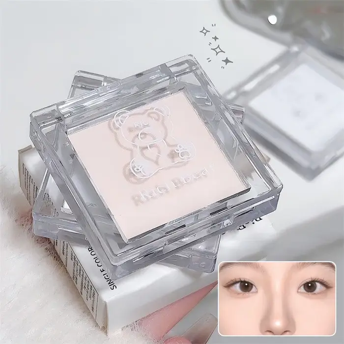 Palette de maquillage de fard à paupières couleur Jade blanc