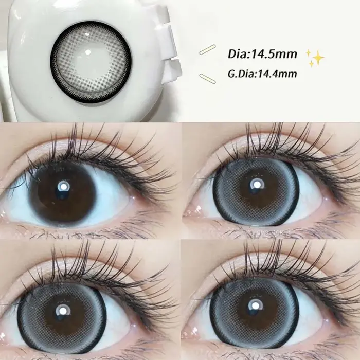 2PCS/paire 14.5mm lentilles perle série couleur