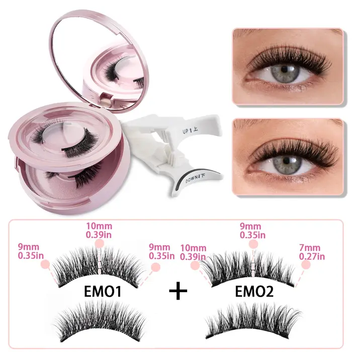 Kit de faux cils magnétiques avec pince à épiler