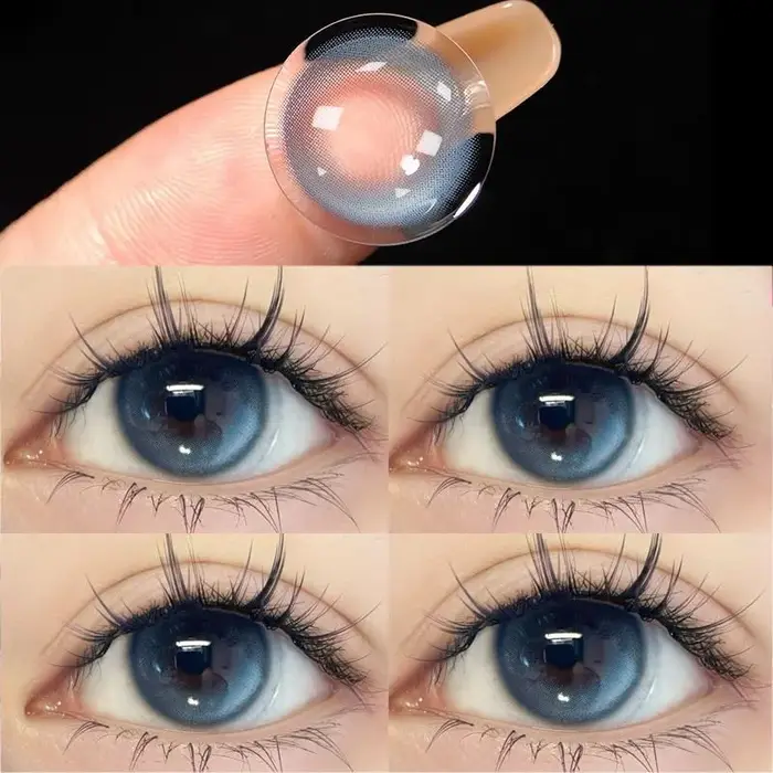 1 paire de lentilles de Contact naturelles pour les yeux, myopie, Prescription, yeux à la mode, lent