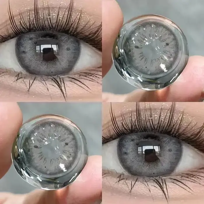 DUOXIU 2 pièces 1 paire de lentilles de Contact de couleur pour les yeux cosmétiques