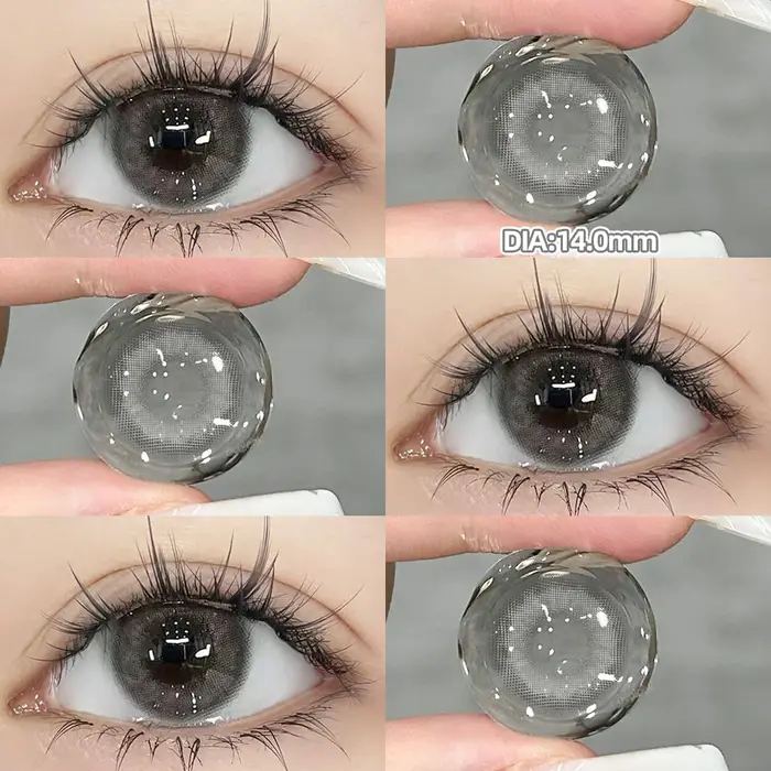 OVOLOOK - 2 paires de lentilles de contact colorées vertes pour cosplay