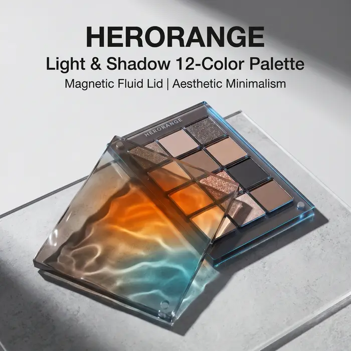 Palette de fards à paupières Herorange 12 couleurs