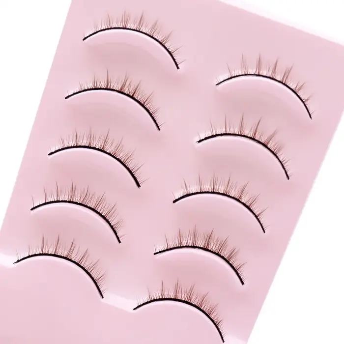 Cils courts croisés naturels, outils de maquillage confortables faits à la main, cils japonais 03/Br