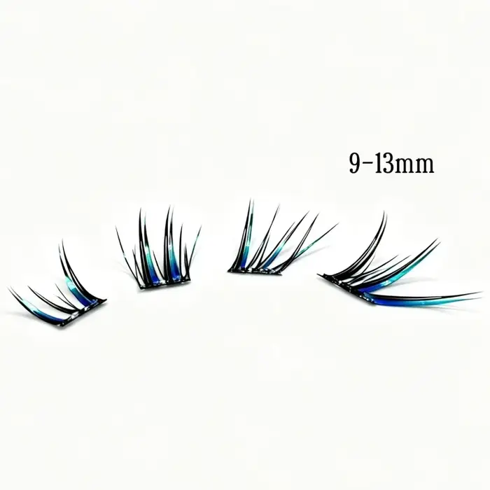 Cils Manga Colorés Inclinés Mixiaohe avec Queue Relevée et Allongée