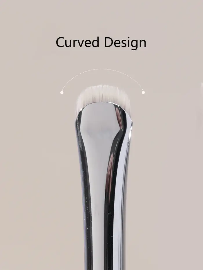 Pinceaux de maquillage pour les yeux incurvés, 1 pièce, pinceaux de maquillage de précision pour les paupières, aegyo sal, outils cosmétiques tranchants et fins pour petits yeux
