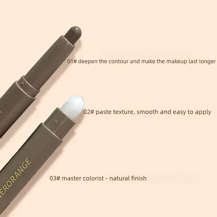 Stick de Contouring 3D Gris avec Pinceau pour Ombre de Nez