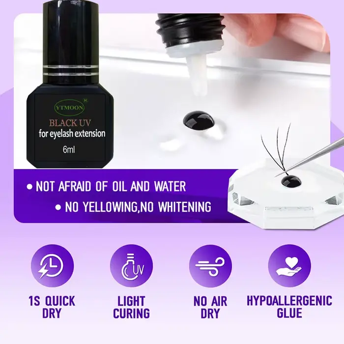 Colle arina pour extensions de cils, séchage rapide, longue durée, fournitures de faux cils, vente e