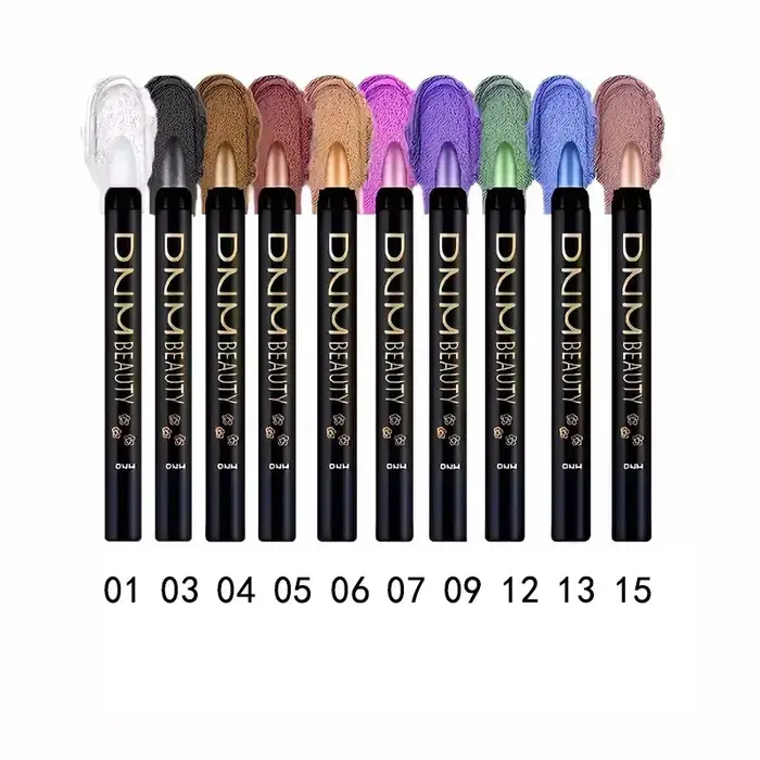 Bâtons de fard à paupières nacrés, 10 pièces, crayon à haute pigmentation, paillettes, imperméable, 