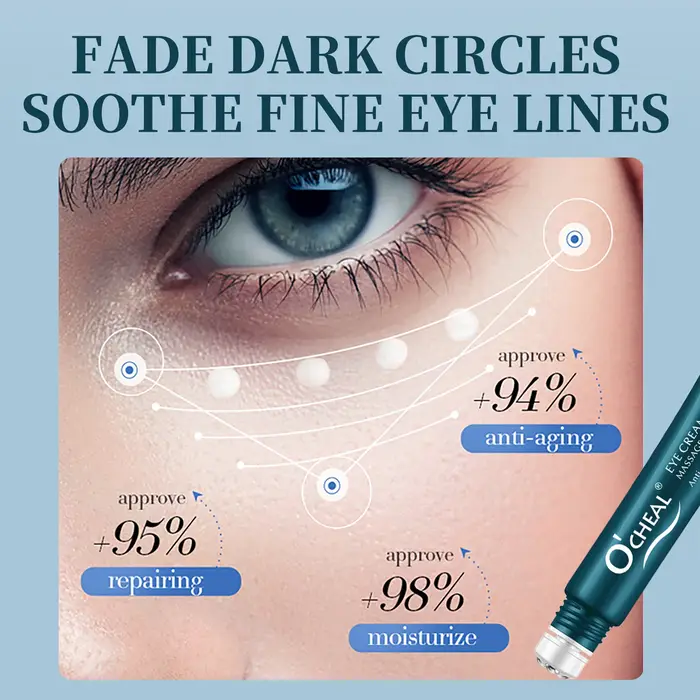 O'cheal Roller Massage crème pour les yeux éclaircissante cernes raffermissant la peau réparation instantanée