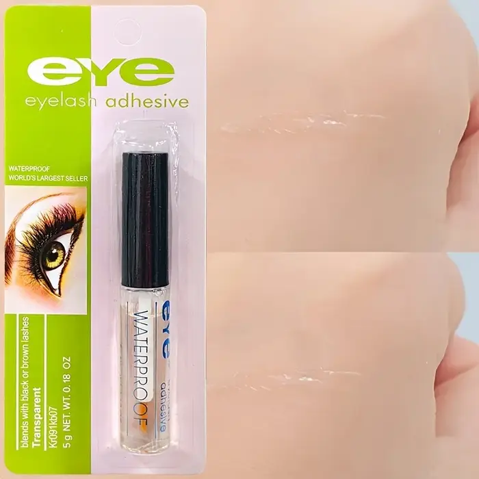 Adhésif pour cils imperméable et longue durée