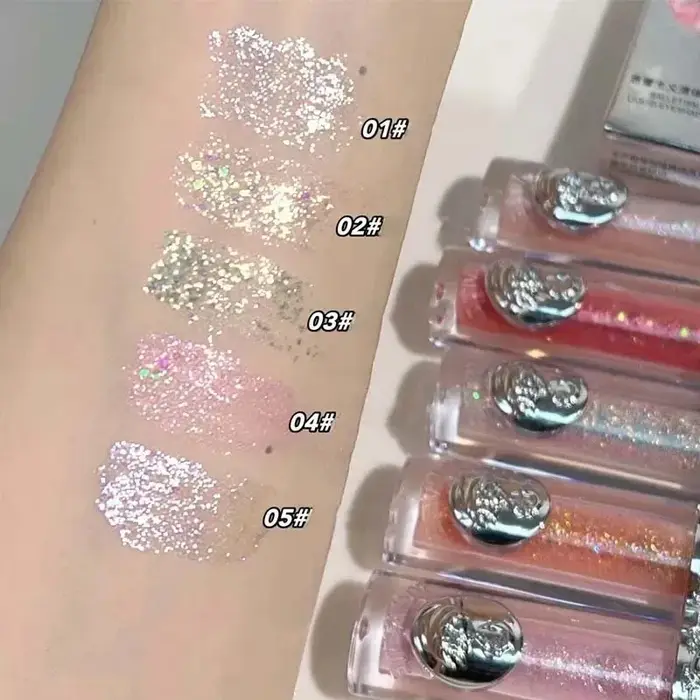 Balletism Glitter Liquid Eyeshadow Pearly Fine Shimmer Long Lasting Sparkling High Gloss Sequin Eye Shadow Lying Silkworm Makeup